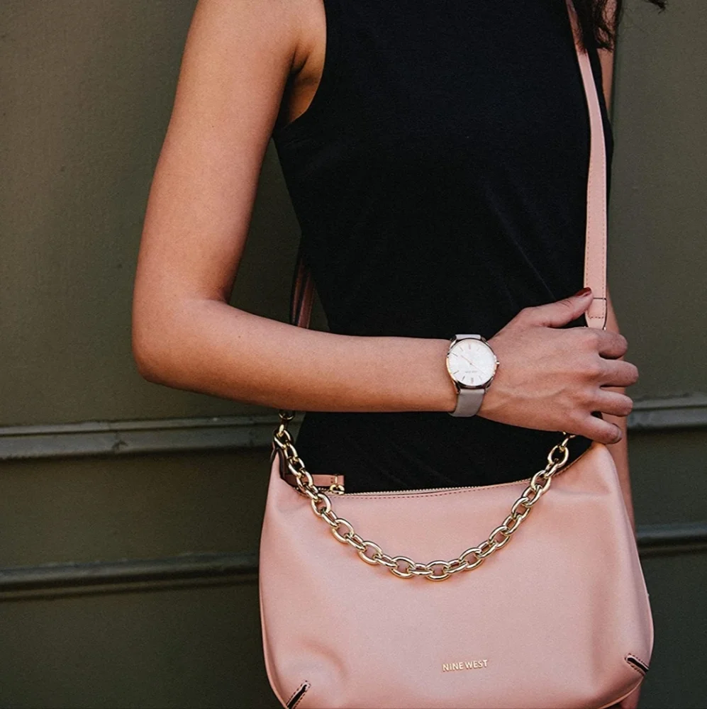 Nine West‎ watch. Gray and rose gold.